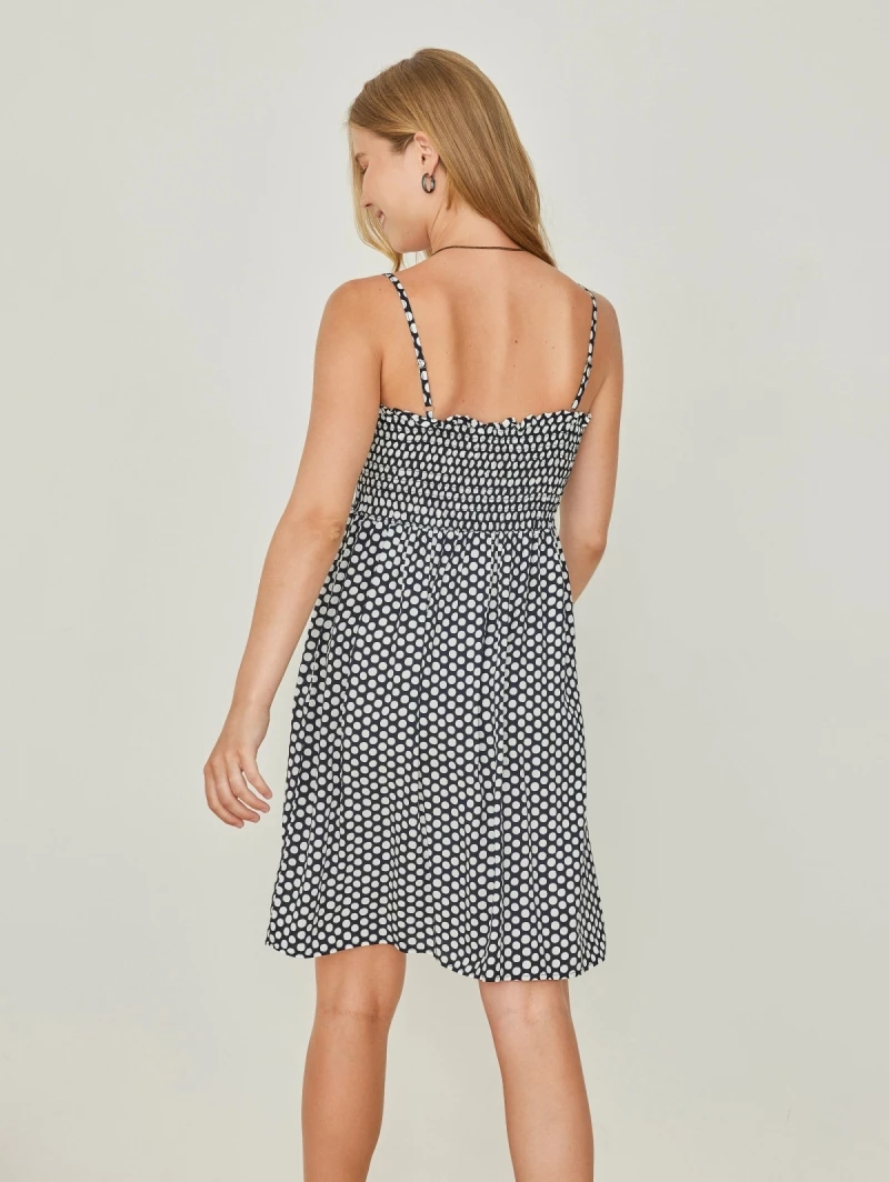 Best Pirce ✔️ The Fashion Project Εμπριμέ φόρεμα με λάστιχο στο μπούστο - Μπλε σκούρο ❤️ 4 Best Pirce ✔️ The Fashion Project Εμπριμέ φόρεμα με λάστιχο στο μπούστο - Μπλε σκούρο ❤️ - Image 4