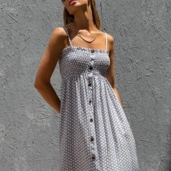 Εξοδος ✨ The Fashion Project Εμπριμέ φόρεμα με λάστιχο στο μπούστο - Ραφ 😍 -Φορέματα Εκπτώσεις forema poua me elastiko mpousto 103000 0lfo