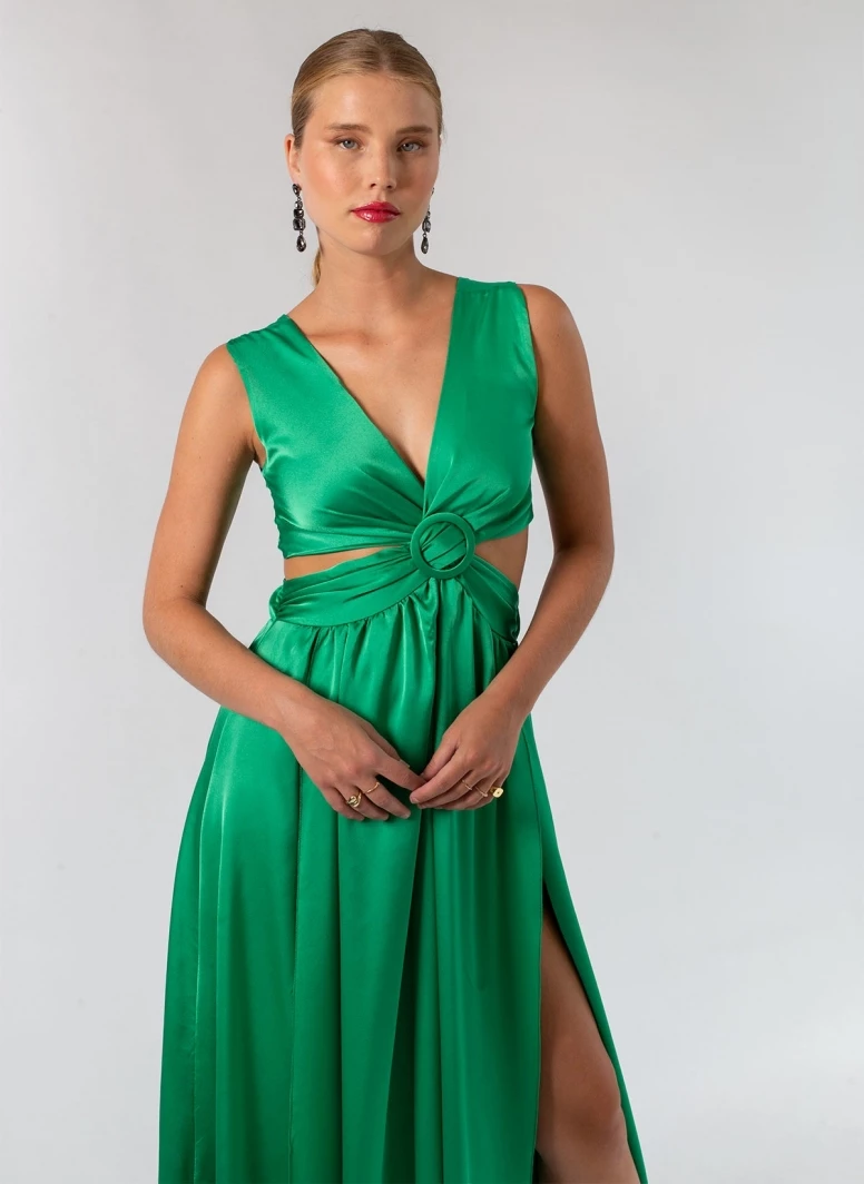 Προϋπολογισμός 🔥 The Fashion Project Φόρεμα σατέν με Cut Outs και κρίκο - Πράσινο 😀 1 Προϋπολογισμός 🔥 The Fashion Project Φόρεμα σατέν με Cut Outs και κρίκο - Πράσινο 😀