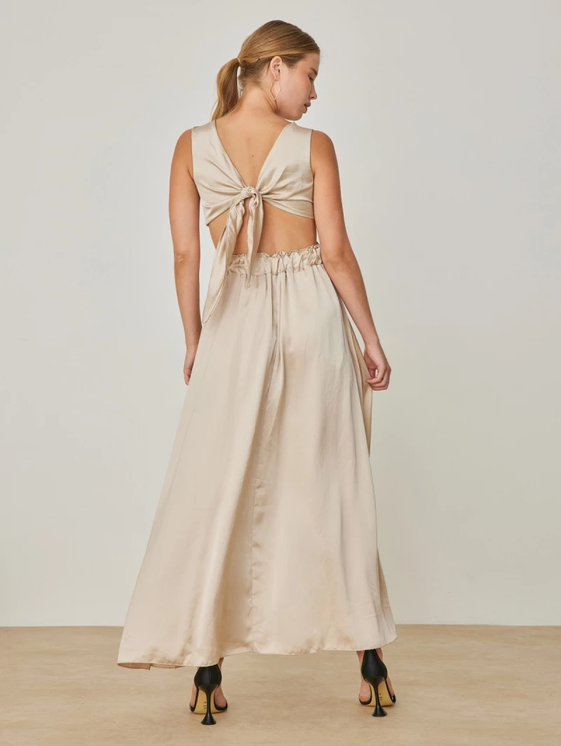 Προϋπολογισμός ✔️ The Fashion Project Φόρεμα σατέν με Cut Outs και κρίκο - Άμμου 🎁 3 Προϋπολογισμός ✔️ The Fashion Project Φόρεμα σατέν με Cut Outs και κρίκο - Άμμου 🎁 - Image 3