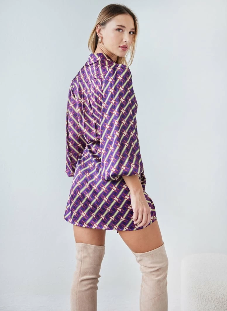 ΧΟΝΔΡΙΚΟ ΕΜΠΟΡΙΟ ❤️ The Fashion Project Εμπριμέ φόρεμα με δέσιμο - Μωβ 👏 7 ΧΟΝΔΡΙΚΟ ΕΜΠΟΡΙΟ ❤️ The Fashion Project Εμπριμέ φόρεμα με δέσιμο - Μωβ 👏 - Image 7