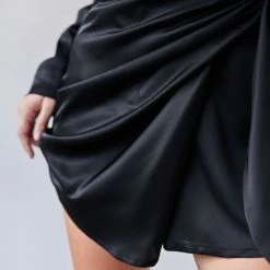 Προώθηση ⭐ The Fashion Project Φόρεμα σατέν με γιακά - Μαύρο 🌟 6 Προώθηση ⭐ The Fashion Project Φόρεμα σατέν με γιακά - Μαύρο 🌟 -Φορέματα Εκπτώσεις forema saten me giaka 108360 w08l