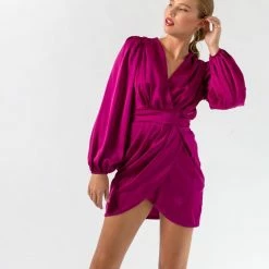 Ολοκαίνουργιο ⌛ The Fashion Project Φόρεμα ασύμμετρο κρουαζέ - Magenta 😍