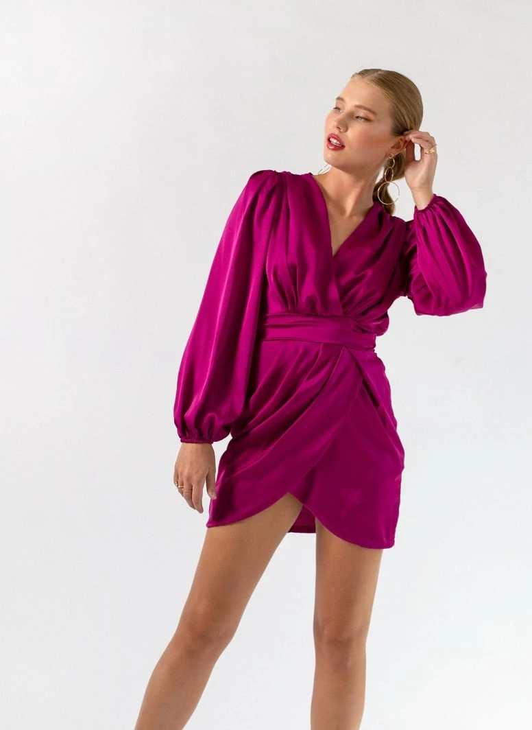 Ολοκαίνουργιο ⌛ The Fashion Project Φόρεμα ασύμμετρο κρουαζέ - Magenta 😍 1 Ολοκαίνουργιο ⌛ The Fashion Project Φόρεμα ασύμμετρο κρουαζέ - Magenta 😍