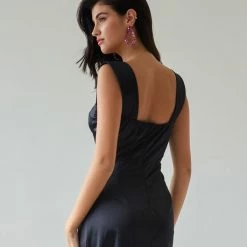 Συμφωνίες 🎁 The Fashion Project Φόρεμα σατέν με μεγάλο άνοιγμα - Μαύρο ⌛ 8 Συμφωνίες 🎁 The Fashion Project Φόρεμα σατέν με μεγάλο άνοιγμα - Μαύρο ⌛ -Φορέματα Εκπτώσεις forema saten me megalo anoigma 108389 9vy9