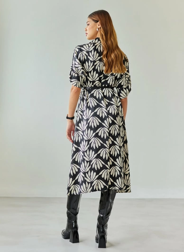 Αγορά 🎉 The Fashion Project Φλοράλ φόρεμα σεμιζιέ - Μαύρο/Μπεζ ⌛ 4 Αγορά 🎉 The Fashion Project Φλοράλ φόρεμα σεμιζιέ - Μαύρο/Μπεζ ⌛ - Image 4