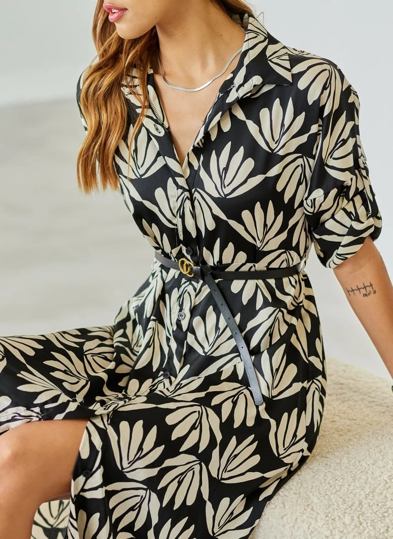 Αγορά 🎉 The Fashion Project Φλοράλ φόρεμα σεμιζιέ - Μαύρο/Μπεζ ⌛ 1 Αγορά 🎉 The Fashion Project Φλοράλ φόρεμα σεμιζιέ - Μαύρο/Μπεζ ⌛