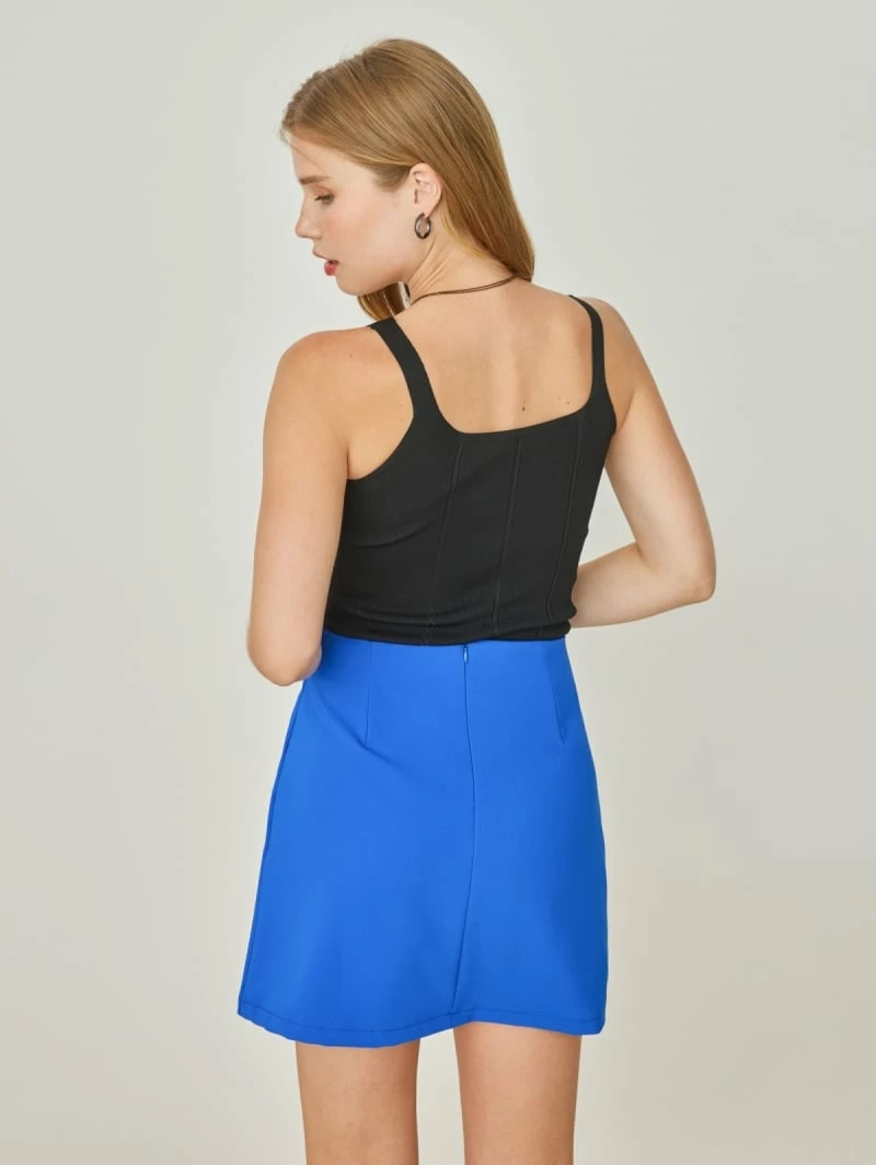 Ολοκαίνουργιο 😀 Noobass Φούστα μίνι σε άλφα γραμμή - Μπλε 👏 7 Ολοκαίνουργιο 😀 Noobass Φούστα μίνι σε άλφα γραμμή - Μπλε 👏 - Image 7