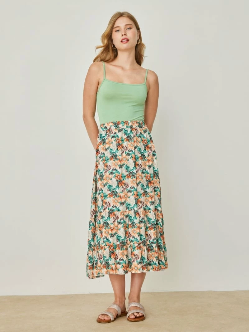 Πολύ καλή προσφορά 💯 Φούστα μίντι φλοράλ NAIBA 201.027 - Multi ❤️ 4 Πολύ καλή προσφορά 💯 Φούστα μίντι φλοράλ NAIBA 201.027 - Multi ❤️ - Image 4