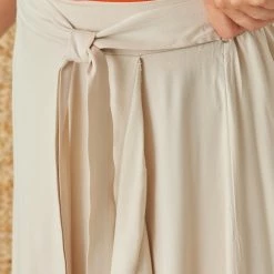 Φτηνός 🌟 The Fashion Project Φούστα μάξι με δέσιμο - Μπεζ ⌛ -Φορέματα Εκπτώσεις fousta me desimo kai volan 103699 sgsp