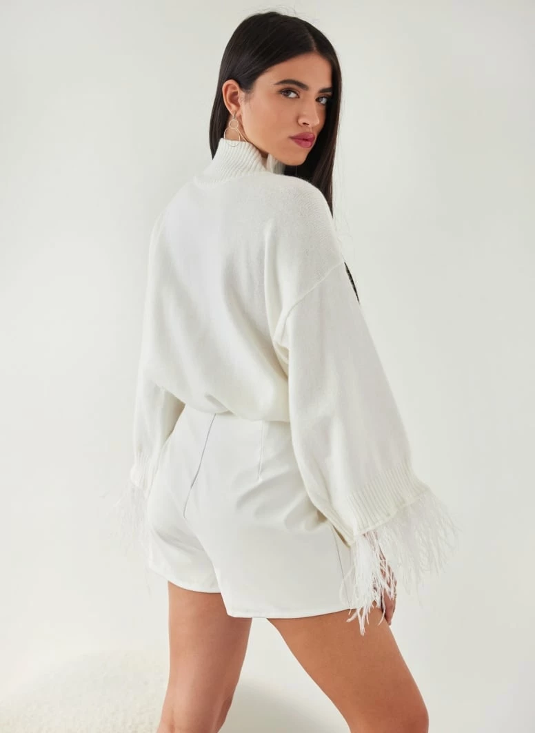 Κουπόνι 🛒 The Fashion Project Φούστα σορτς μίνι από δερματίνη - Λευκό 👍 3 Κουπόνι 🛒 The Fashion Project Φούστα σορτς μίνι από δερματίνη - Λευκό 👍 - Image 3