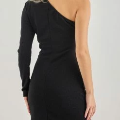 Προϋπολογισμός 🎉 The Fashion Project Φο΄ρεμα Lurex με ένα μανίκι - Μαύρο 🎁 -Φορέματα Εκπτώσεις fo΄rema lurex me ena maniki 108416 4szk