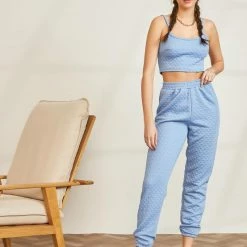 Ολοκαίνουργιο ✔️ The Fashion Project Jogger καπιτονέ παντελόνι με ίδιο μπουστάκι - Ραφ 😉