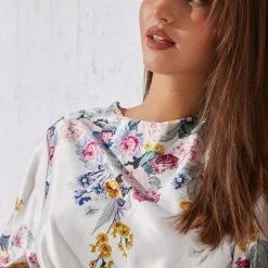 Flash Sale 🛒 The Fashion Project Φλοράλ φόρεμα σατέν - Λευκό 😀 7 Flash Sale 🛒 The Fashion Project Φλοράλ φόρεμα σατέν - Λευκό 😀 -Φορέματα Εκπτώσεις konto forema me megala louloudia 96384 tuev