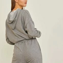 Προϋπολογισμός 😉 Noobass Κοντό φουτεράκι με κορδόνι - Γκρι 🔔 -Φορέματα Εκπτώσεις konto fouteraki me kordoni 85719 bva5