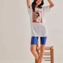 Φτηνός 😀 The Fashion Project Κοντομάνικη μπλούζα με ανοίγματα στο πλάι - Λευκό 🥰 -Φορέματα Εκπτώσεις kontomaniki mplouza me anoigmata sto plai 90431 2llw