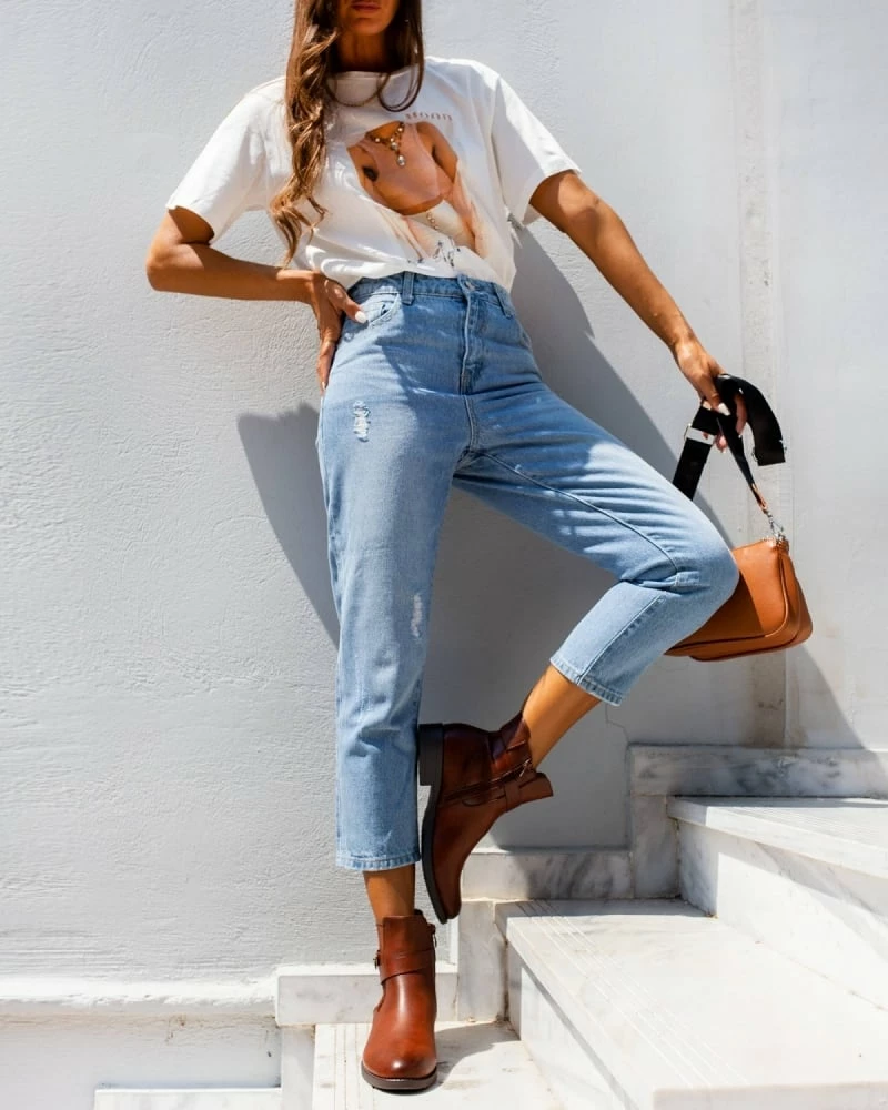 Αγορά 👍 The Fashion Project Κοντομάνικη μπλούζα με πέτρες - Λευκό 🥰 5 Αγορά 👍 The Fashion Project Κοντομάνικη μπλούζα με πέτρες - Λευκό 🥰 - Image 5