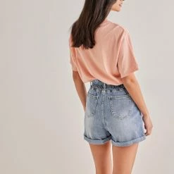 Best Pirce 😍 The Fashion Project Κοντομάνικη μπλούζα με πέτρες - Ροδακινί 🥰 -Φορέματα Εκπτώσεις kontomaniki mplouza me petres 90007 x2nt