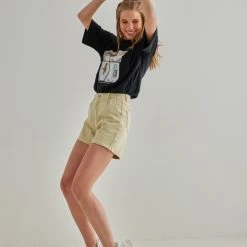 Ολοκαίνουργιο ✨ The Fashion Project Κοντομάνικη μπλούζα με στάμπα - Μαύρο ⭐ -Φορέματα Εκπτώσεις kontomaniki mplouza me stampa 91049 k33z