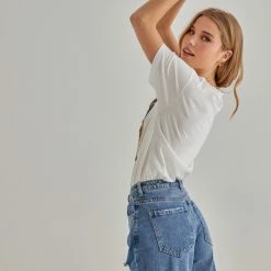 Η καλύτερη συμφωνία 🌟 The Fashion Project Κοντομάνικη μπλούζα με στάμπα και πέτρες - Λευκό 😍 7 Η καλύτερη συμφωνία 🌟 The Fashion Project Κοντομάνικη μπλούζα με στάμπα και πέτρες - Λευκό 😍 -Φορέματα Εκπτώσεις kontomaniki mplouza me stampa kai petres 91051 i6hx