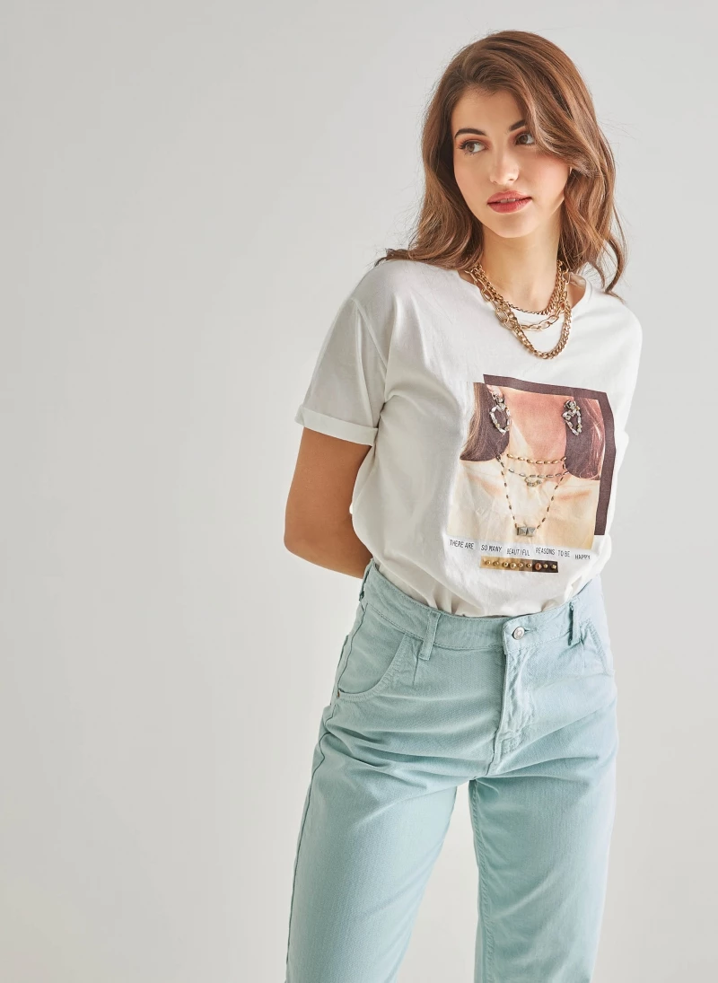 Flash Sale 🤩 The Fashion Project Κοντομάνικη μπλούζα με χάντρες - Λευκό ⌛ 1 Flash Sale 🤩 The Fashion Project Κοντομάνικη μπλούζα με χάντρες - Λευκό ⌛