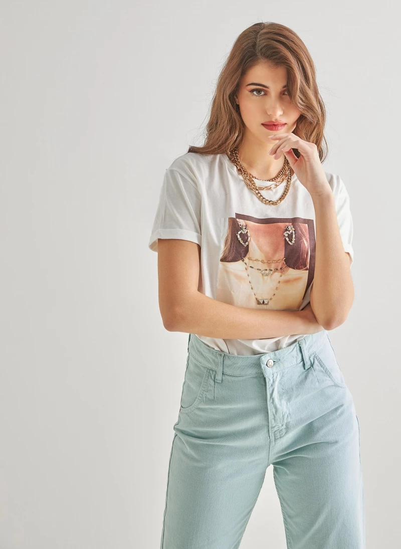 Flash Sale 🤩 The Fashion Project Κοντομάνικη μπλούζα με χάντρες - Λευκό ⌛ 3 Flash Sale 🤩 The Fashion Project Κοντομάνικη μπλούζα με χάντρες - Λευκό ⌛ - Image 3