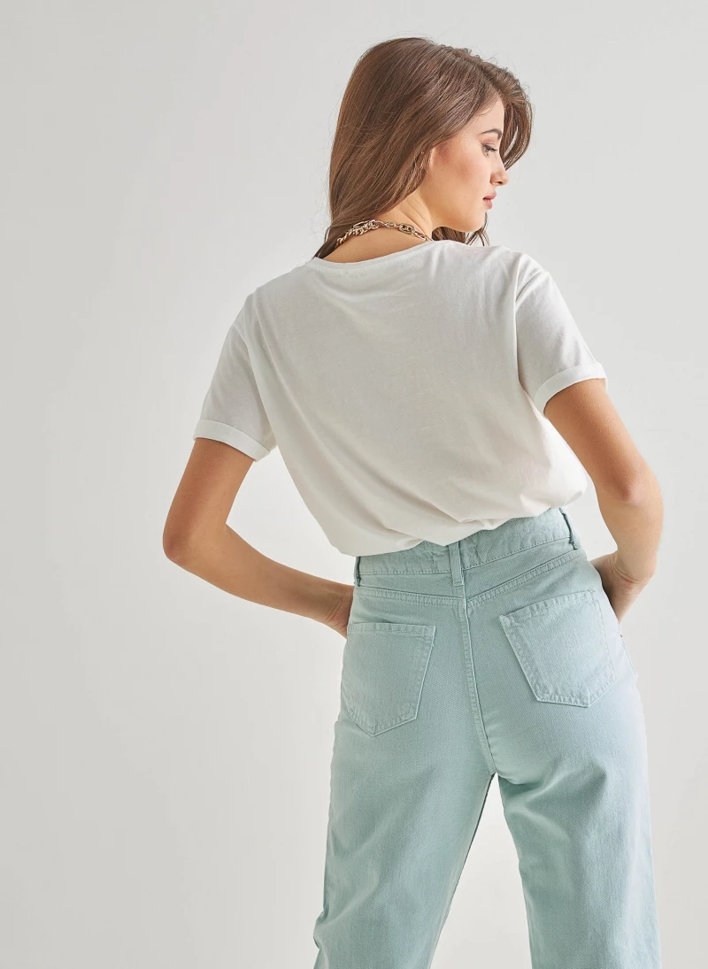 Flash Sale 🤩 The Fashion Project Κοντομάνικη μπλούζα με χάντρες - Λευκό ⌛ 2 Flash Sale 🤩 The Fashion Project Κοντομάνικη μπλούζα με χάντρες - Λευκό ⌛ - Image 2