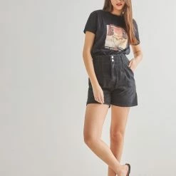 Προϋπολογισμός 🔔 The Fashion Project Κοντομάνικη μπλούζα με χάντρες - Μαύρο 🎁