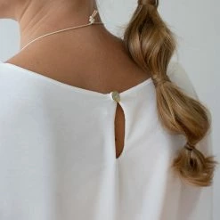 Νέος 👏 The Fashion Project Μπλούζα διαφάνεια με κολιέ - Λευκό 🤩 -Φορέματα Εκπτώσεις mplouza diafaneia me kolie 106006 jwg5