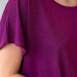 Το φθηνότερο 👍 The Fashion Project Μπλούζα Lurex με ανοιχτή λαιμόκοψη - Magenta ⌛ -Φορέματα Εκπτώσεις mplouza lurex me anoixti laimokopsi 106018 uti2