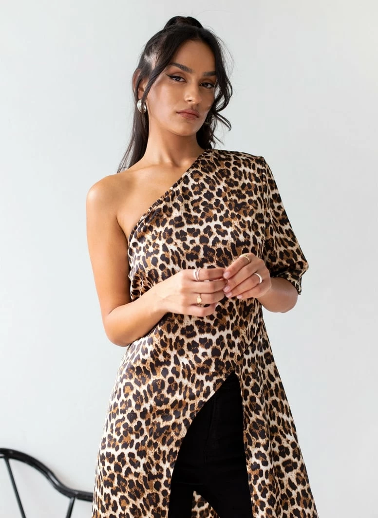 Καλύτερη πώληση ⭐ The Fashion Project Μπλούζα μακριά με Print και άνοιγμα - Leopard ⌛ 3 Καλύτερη πώληση ⭐ The Fashion Project Μπλούζα μακριά με Print και άνοιγμα - Leopard ⌛ - Image 3