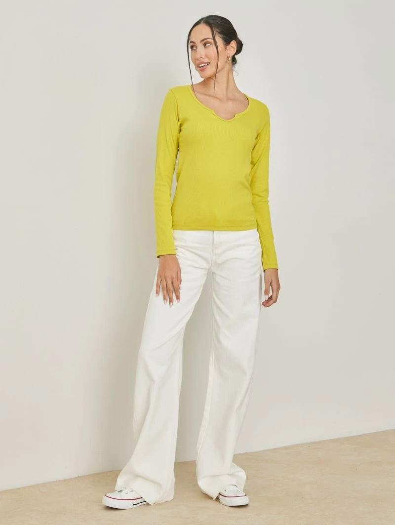 Συμφωνίες 🎁 NAIBA Μπλούζα μακρυμάνικη με V Cut άνοιγμα 601.219M - Μουσταρδί ❤️ 4 Συμφωνίες 🎁 NAIBA Μπλούζα μακρυμάνικη με V Cut άνοιγμα 601.219M - Μουσταρδί ❤️ - Image 4