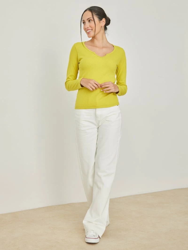 Συμφωνίες 🎁 NAIBA Μπλούζα μακρυμάνικη με V Cut άνοιγμα 601.219M - Μουσταρδί ❤️ 5 Συμφωνίες 🎁 NAIBA Μπλούζα μακρυμάνικη με V Cut άνοιγμα 601.219M - Μουσταρδί ❤️ - Image 5