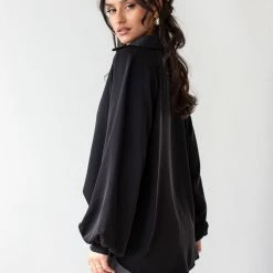 Πολύ καλή προσφορά 👍 The Fashion Project Μπλούζα με άνοιγμα και γιακά - Μαύρο ❤️ -Φορέματα Εκπτώσεις mplouza me anoigma kai giaka 107019 ljmy