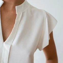 Τοπ 10 💯 The Fashion Project Μπλούζα με μάο γιακά - Λευκό 🎉 7 Τοπ 10 💯 The Fashion Project Μπλούζα με μάο γιακά - Λευκό 🎉 -Φορέματα Εκπτώσεις mplouza me mao giaka 106318 sijd