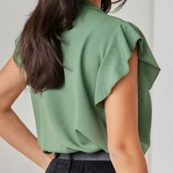 Αγορά 😍 The Fashion Project Μπλούζα με μάο γιακά - Χακί 🥰 6 Αγορά 😍 The Fashion Project Μπλούζα με μάο γιακά - Χακί 🥰 -Φορέματα Εκπτώσεις mplouza me mao giaka 108954 fld3