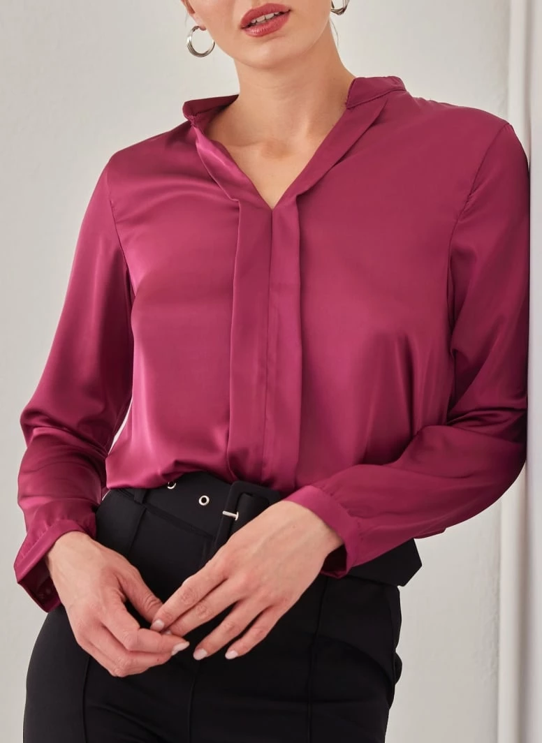 Το φθηνότερο 🎁 The Fashion Project Μπλούζα σατέν με μάο γιακά - Magenta 👏 1 Το φθηνότερο 🎁 The Fashion Project Μπλούζα σατέν με μάο γιακά - Magenta 👏