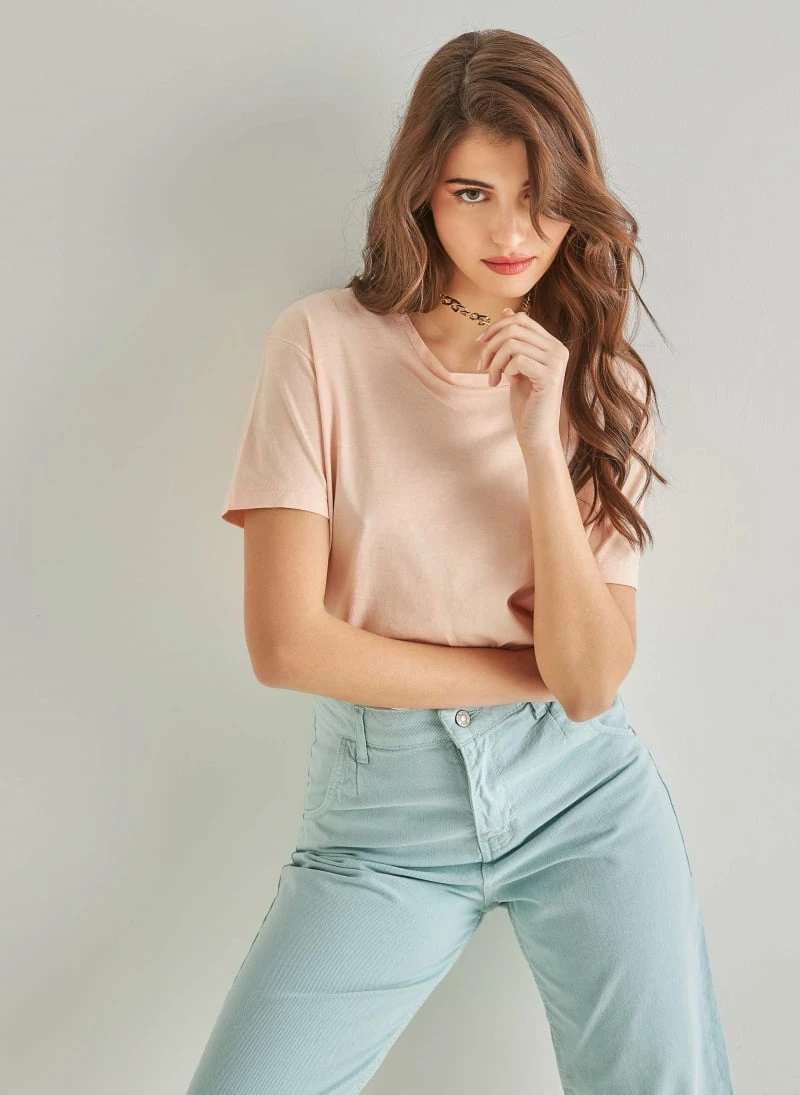 Best Pirce 🤩 The Fashion Project Oversized βαμβακερή κοντομάνικη μπλούζα - Ροδακινί 🌟 1 Best Pirce 🤩 The Fashion Project Oversized βαμβακερή κοντομάνικη μπλούζα - Ροδακινί 🌟