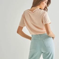 Best Pirce 🤩 The Fashion Project Oversized βαμβακερή κοντομάνικη μπλούζα - Ροδακινί 🌟 8 Best Pirce 🤩 The Fashion Project Oversized βαμβακερή κοντομάνικη μπλούζα - Ροδακινί 🌟 -Φορέματα Εκπτώσεις oversized basic kontomaniki mplouza 90065 r19x