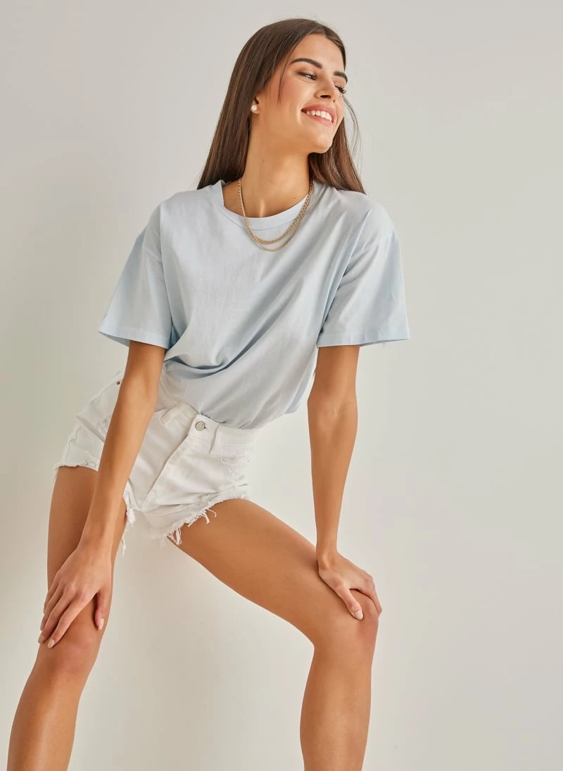 Το φθηνότερο ⌛ The Fashion Project Oversized βαμβακερή κοντομάνικη μπλούζα - Γαλάζιο ✨ 1 Το φθηνότερο ⌛ The Fashion Project Oversized βαμβακερή κοντομάνικη μπλούζα - Γαλάζιο ✨