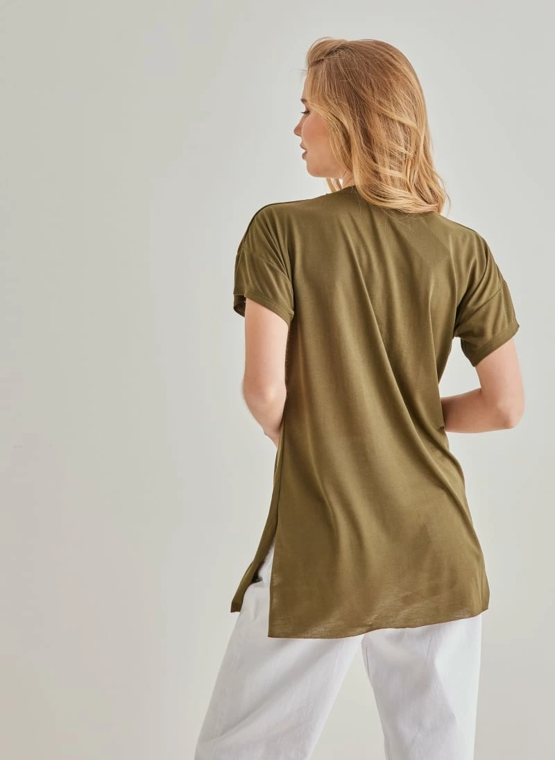 Συμφωνίες 🥰 The Fashion Project Oversized T-shirt με στάμπα - Χακί 🔔 4 Συμφωνίες 🥰 The Fashion Project Oversized T-shirt με στάμπα - Χακί 🔔 - Image 4