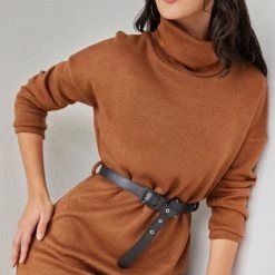 Καλύτερες κριτικές για ✨ The Fashion Project Πλεκτό φόρεμα με ζιβάγκο - Biscuit 🔥