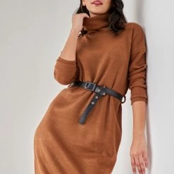 Καλύτερες κριτικές για ✨ The Fashion Project Πλεκτό φόρεμα με ζιβάγκο - Biscuit 🔥 -Φορέματα Εκπτώσεις plekto forema me zivagko 109151 m67d