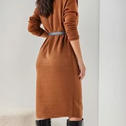 Καλύτερες κριτικές για ✨ The Fashion Project Πλεκτό φόρεμα με ζιβάγκο - Biscuit 🔥 -Φορέματα Εκπτώσεις plekto forema me zivagko 109151 zueg