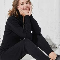 Φτηνός 🔔 The Fashion Project Πλεκτό σετ ρούχων Jogger με ζακέτα - Μαύρο 🌟 -Φορέματα Εκπτώσεις plekto set rouxwn jogger me zaketa 97751 zj9w