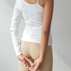 Νέος ❤️ The Fashion Project Ριπ τοπάκι με ένα μανίκι - Ζαχαρί 🌟 -Φορέματα Εκπτώσεις rip topaki me ena maniki 87422 1i7h