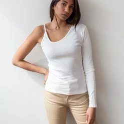 Νέος ❤️ The Fashion Project Ριπ τοπάκι με ένα μανίκι - Ζαχαρί 🌟 -Φορέματα Εκπτώσεις rip topaki me ena maniki 87422 ukk2