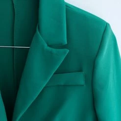 Τοπ 10 🔥 The Fashion Project Σετ Cropped σακάκι με μίνι φούστα - Πράσινο 🎉 -Φορέματα Εκπτώσεις set cropped sakaki me mini fousta 101045 471z