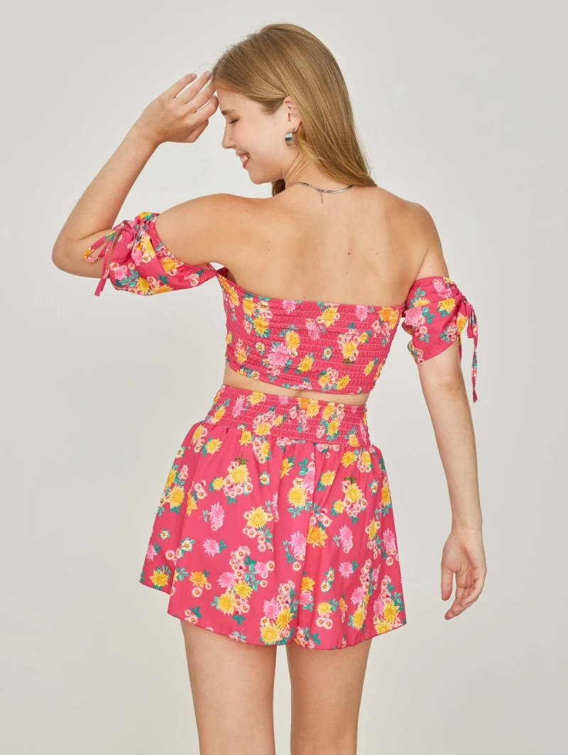 Προώθηση 💯 The Fashion Project Σετ Floral σορτς με τοπάκι - Φούξια 🎁 3 Προώθηση 💯 The Fashion Project Σετ Floral σορτς με τοπάκι - Φούξια 🎁 - Image 3