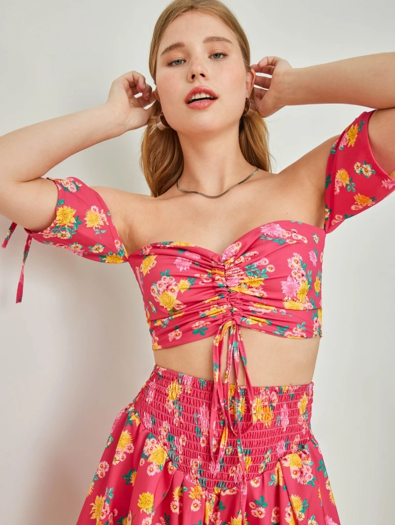 Προώθηση 💯 The Fashion Project Σετ Floral σορτς με τοπάκι - Φούξια 🎁 1 Προώθηση 💯 The Fashion Project Σετ Floral σορτς με τοπάκι - Φούξια 🎁